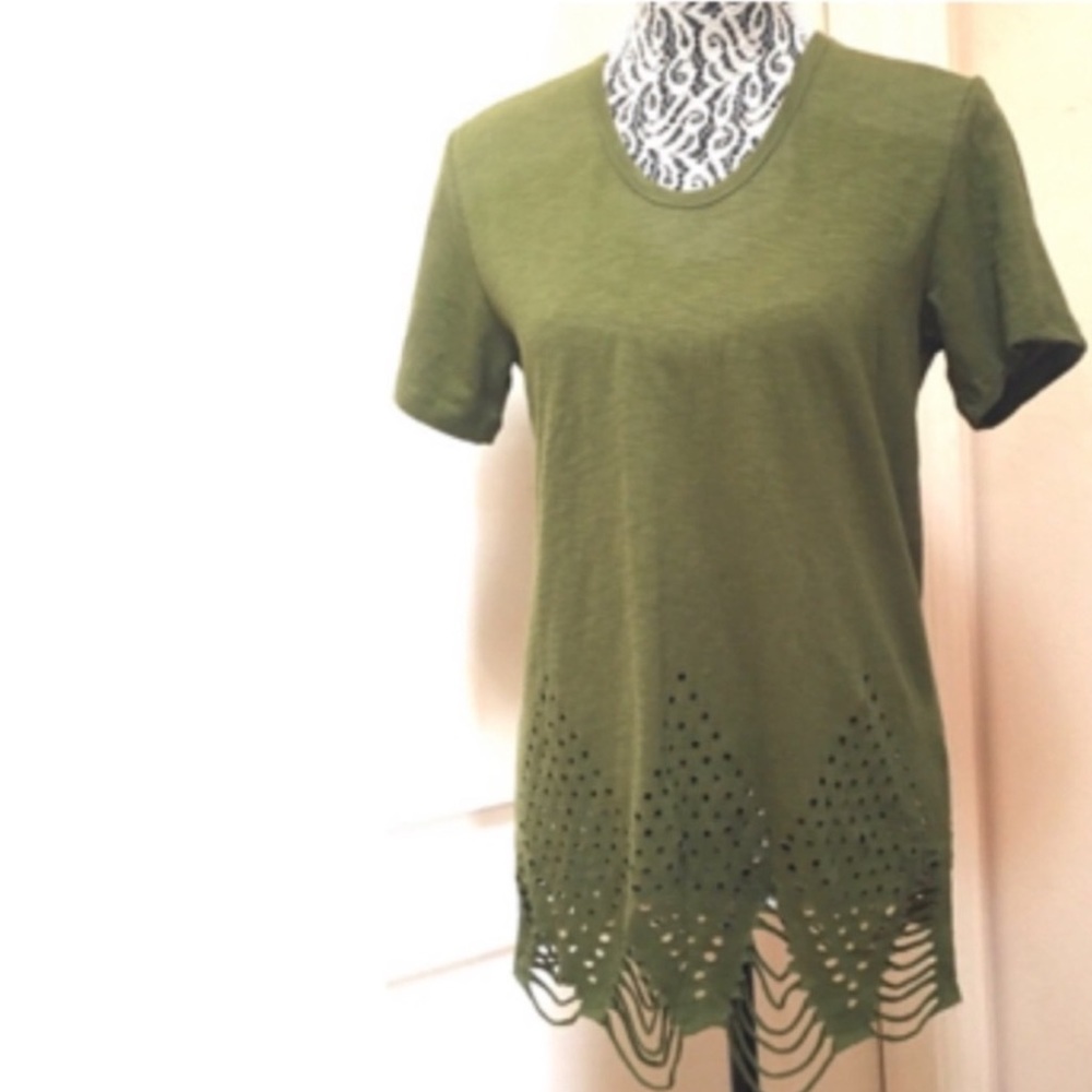 PEPIN Echo Class Jersey Knit Tee Top, Small